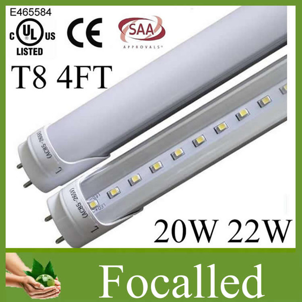 promotion 4ft T8 Led Tube Lights 20w 22w 1.2m integrated led tube AC85-265V cri>85 2000lm LED tube T8 warm natural cold white UL CE SAA