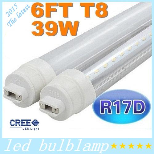 High Bright 39W SMD 2835 T8 Led Light Tubes 1800mm 6FT R17D Led Tubes 144LEDs CRI>85 Warm/Natrual/Cold White AC 85-265V