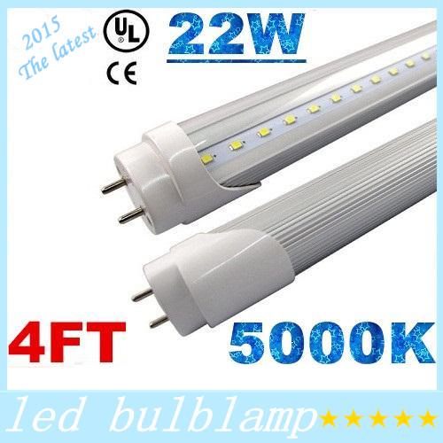 High Bright Daylights 5000K 22W T8 4FT Led Tubes Light 96 Leds SMD 2835 Led T8 Fluorescent Lights CRI>85 AC 85-265V