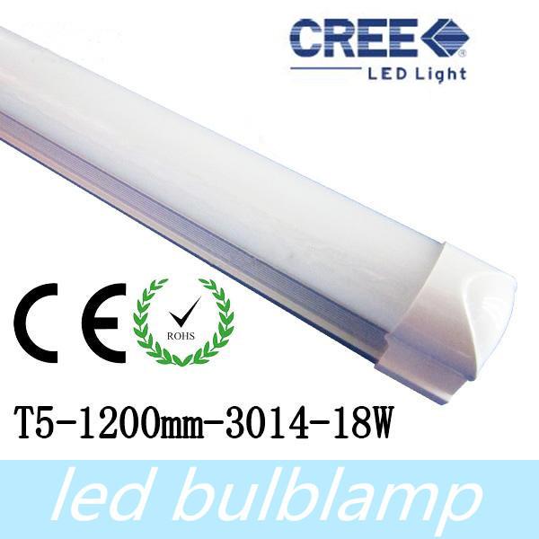 Free Fedex (50pcs/lot) T5 LED Fluorescent Tube Light Lamp 1200mm 18W 1700lm 85-265V CE RoHS Approved DHL