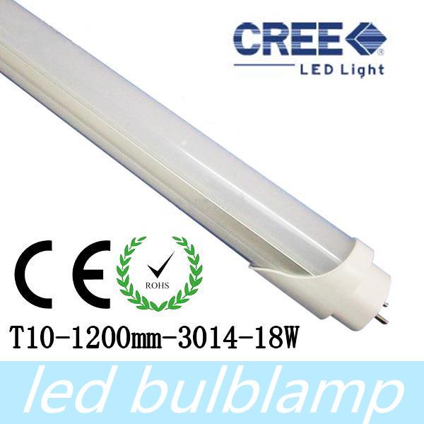 18W T10 LED Fluorescent Tube Light Lamp 1200mm (4 feet) Pure White 1800lm CE RoHS Approved 25pcs/lot