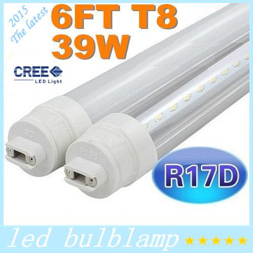 New Arrival 6FT R17D T8 Led Tubes Light 39W 1800mm SMD 2835 Led Fluorescent Tube Lamp Warm/Natrual/Cold White AC 85-265V + UL