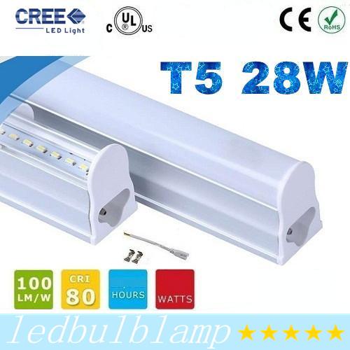 T5 Led Fluorescent Tube Light Integrated 5ft 1500mm 28W LED Tube Lights Warm/Natraul/Cool White AC 110-277V