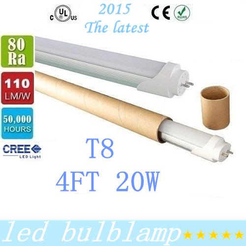 2015 New Arrival 20W Led Tubes Lights T8 4ft Led Tubes 84pcs SMD2835 1.2m Led Fluorescent Lights 2200 Lumens AC 85-265V