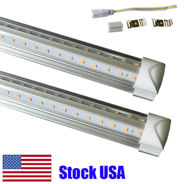 4ft 5ft 6ft 8ft LED Tube Light V Shape Integrated LED Tubes 4 5 6 8 ft Cooler Door Freezer LED Lighting