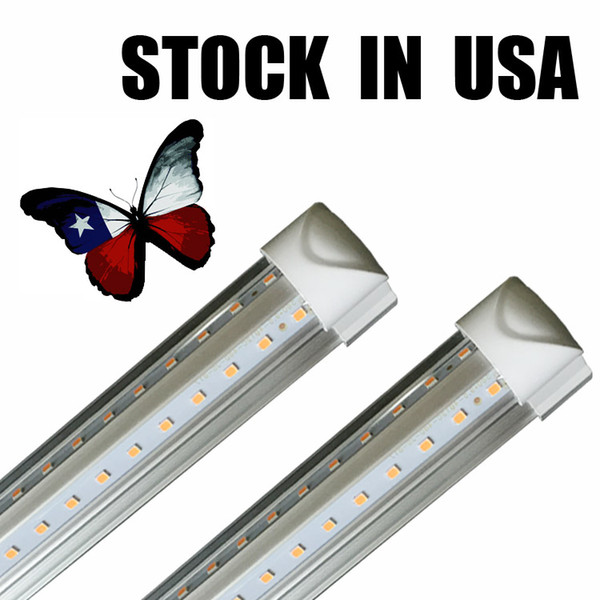 8ft led tube lights V-Shape 8 foot design shop LED lights fixture 2ft 3ft 4ft 5ft 6ft Cooler Door Freezer lighting fluorescent Lamps