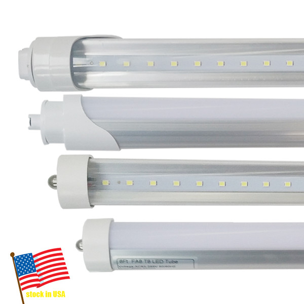 25-Pack, T8 LED Tube Light, 8ft 45W (80W eq), 6000K (Daylight Glow). 4500lm ,Dual-End Powered, Frosted Cover , R17D Single pin