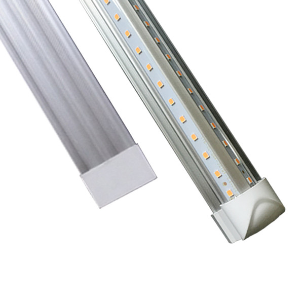 Safe Durable V-Shaped 4ft 5ft 6ft 8ft Led Tube Light T8 Integrated Led Tubes Double Sides SMD2835 Led Fluorescent Lights