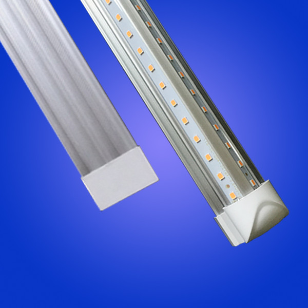 t8 v shape 8ft tube light 5FT 45W 6FT 52W 8FT 72W Integrated Cooler Door Led Fluorescent tube light