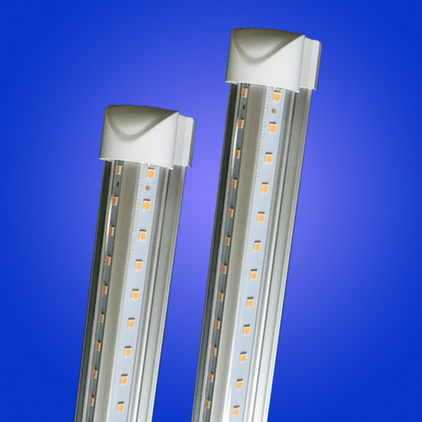 Free FEDEX x25pcs T8 4ft led Double row tube integrated lights SMD2835 1.2m 1200mm Ac85-265V 28W 2800lm 36w 3600lm led tube lamps