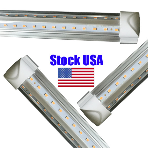 ul 8ft 72W 2.4m smd 2835 Integrated T8 Led Tubes Light led cooler bulb V-Shaped 270 Angle Led Fluorescent Tubes Light AC 85-265VIntegrated 8