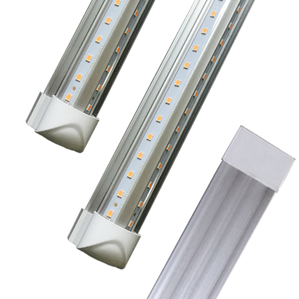 6ft t8 led tube light V-Shaped Tube 4FT 36W 5FT 45W 6FT 52W 8FT 72W Integrated Cooler Door Led Fluorescent Double Glow lighting8ft led light