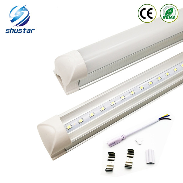 Integrated LED T8 Tube 0.6m 12W 0.9m 16W 1.2m 22W 1.5m 28W 1.8m 34W 2.4m 45W 4200LM SMD2835 2 3 4 5 6 8 Feet Light led lighting fluorescent