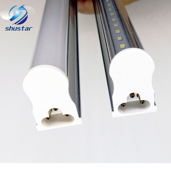 T5 1200mm Integrated 22W Led Tube Lights 96pcs SMD 2835 LED Fluorescent 4FT Tube Light AC 85-277V Warm/Natrual/Cool White 2100lm+CE