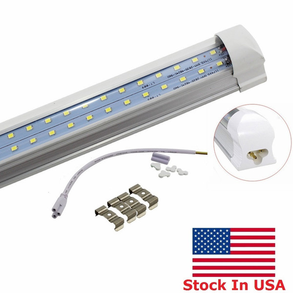 T8 Integrated Double row led tube 4ft 28w 8ft 72w SMD2835 led Light Lamp Bulb 4 foot 8 foot led lighting fluorescent