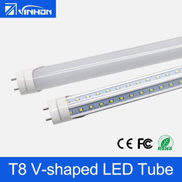 V-shaped T8 LED Tube Light 15W 20W 30W LED Tube Light T8 Shop Light Fixture 2ft 3ft 4ft Fluorescent Tube 3-years Warranty