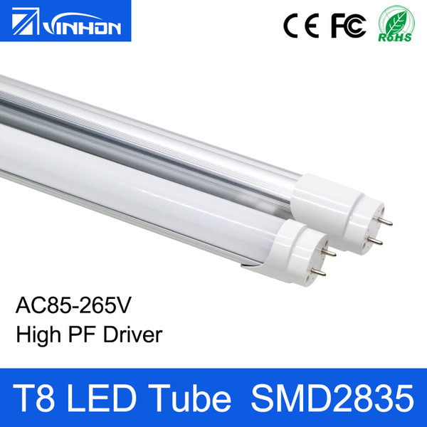 4ft LED Tube Light T8 Cooler Door Design Shop Light Fixture 2ft 3ft 4ft Fluorescent Tube 3000K 4000K 6000K AC85-265V