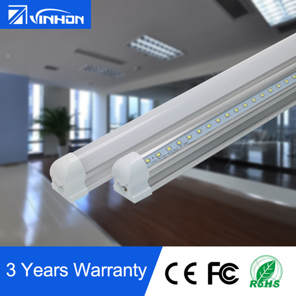 V-shaped LED Tube Light 8ft T8 Integrated LED Tube Light Cooler Door Design LED Lighting Fixture 2ft 3ft 4ft 5ft 6ft Fluorescent Tube