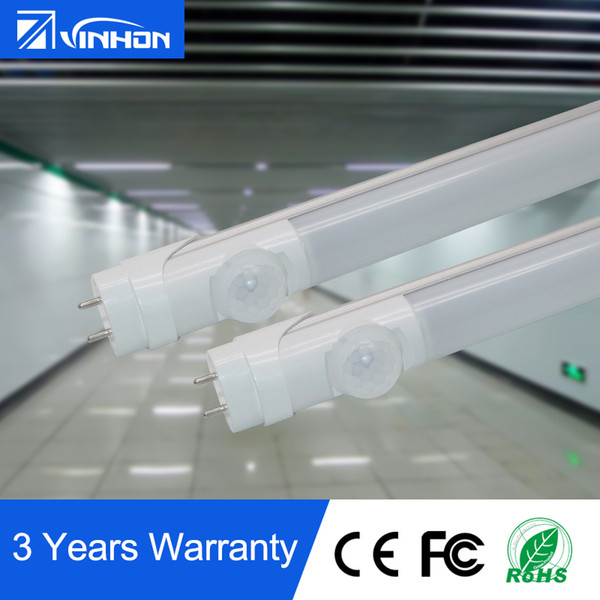 PIR Motion Sensor T8 LED Tube Lights Human Body Sensor LED Tube Light 2ft 3ft 4ft Fluorescent Tube Light 3000K 4000K 6000K