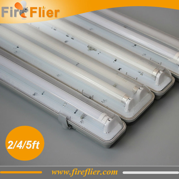 Free Shipping 12pcs IP65 120cm 4ft double led tubes lighting fixture 2*18w 1.2m 1200mm waterproof tubes G13 base tube lamp warehouse