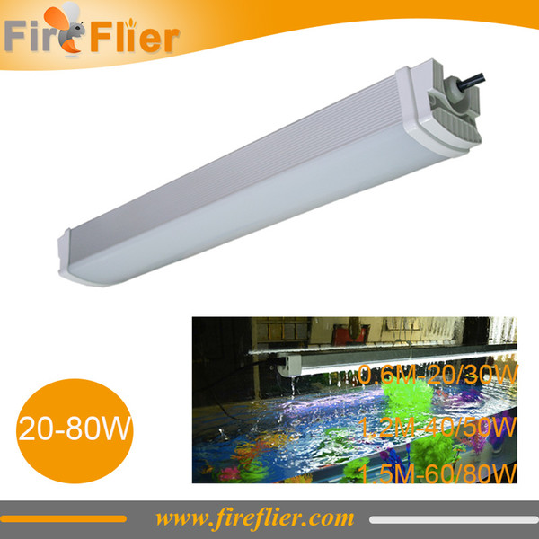 Free Shipping 12pcs 5ft parking lot light 60w 80w tube fixture lighting 1.5m 1.2m 20w 30w 40w 50w station lamp