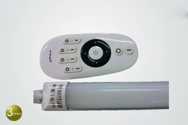 Free Shipping New Arrival 600MM T8 LED tube CCT adjustable and Dimmable by Remote control AC90-265V 2700K-6500k adjustable