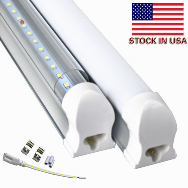 2ft 4ft led tubes integrated t8 led tubes lights 22W 96leds 2200lm 1.2m led light tubes ac 110-240V + Stock In US