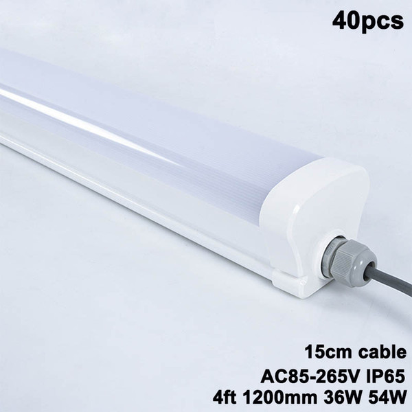 2019 new style. Hot sale.IP65 Waterproof Led Tube Light Tri-proof Light Led Linear Tube Lamp 4ft 120cm IP65 For underground parking ect.