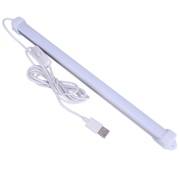 USB LED Rigid Bar Lights DC 5V 36CM Portable Hard LED Strip Lamp With Switch Night School Reading Book Desk Lighting Bulb