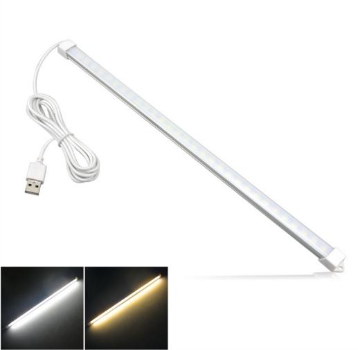 New LED desk lamp 5V 50cm Portable LED USB Hard Bar light Book light Tube Rigid LED Strip light For Night lightiing Reading Bulb