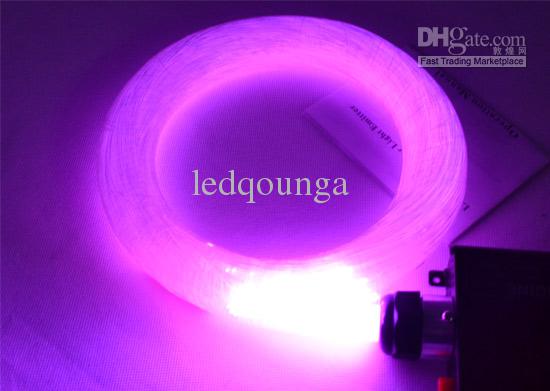 45W 5m RGB Optic Fiber Lights Lighting LED Colorful Plastic Star Lampada DIY Ceiling Kit 1mm + Engine EU US AU UK Power Plug + Remote CE