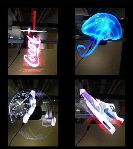 3D Hologram LED Fan, Projected Fan Naked Eye 3D Effect for Advertising Display Party Sign