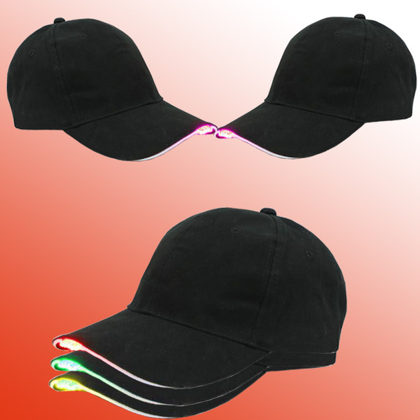 LED baseball cap Hat Unisex Luminous Bling Baseball Led Cap Easily Adjustable For Hunting, Jogging, Angling Outdoor Night sports & Parties