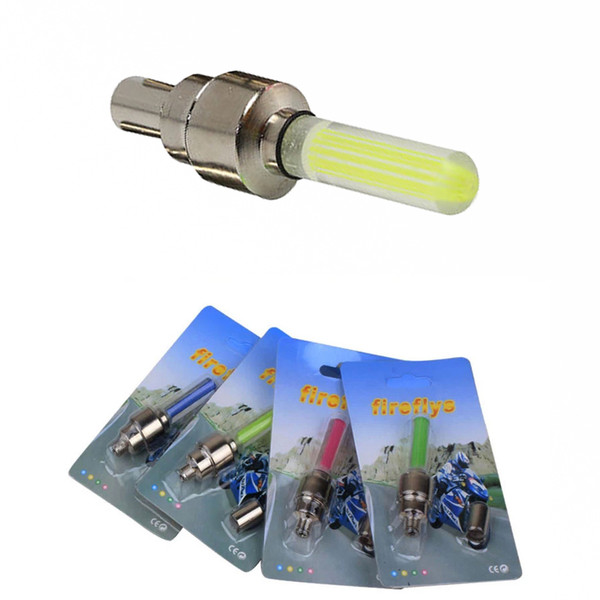 DHL free shipping bike Wheel Flash Light Bike Motorbicycle Tire Valve Cap Neon LED Flash Lighting