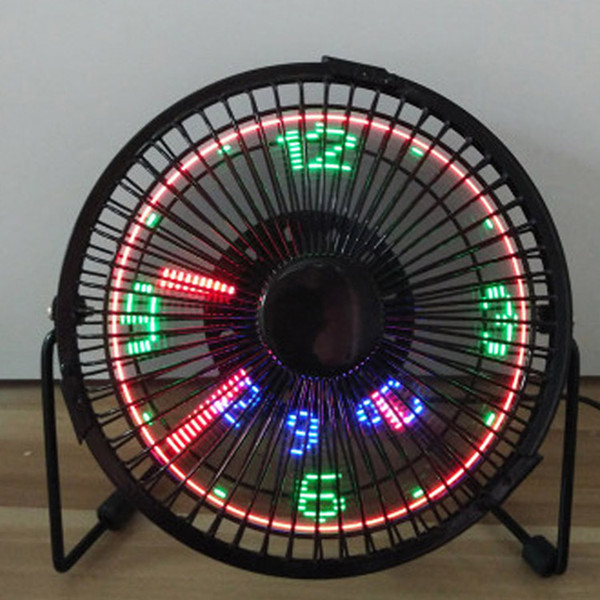 fan parasol 5V ventilator fan with LED clock New and fashion cool xmas & birthday gift fret fan