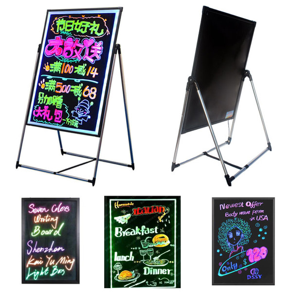 1pcs free shipping Cooler door shop light LED DIY boar for bar store hotel sign lights promotion advertisement board LED neon lights