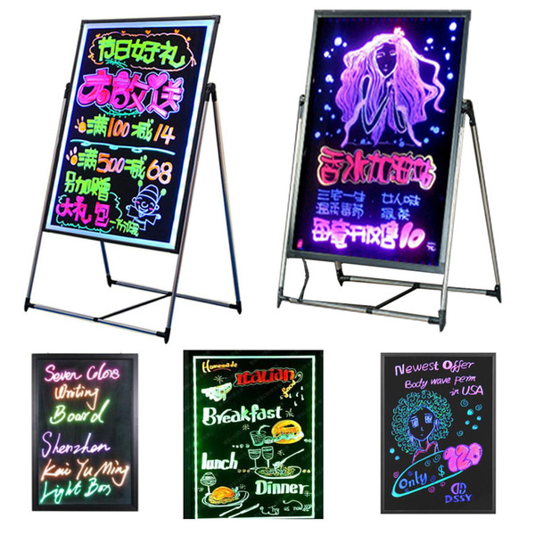 1pcs free shipping Cooler door shop light LED DIY boar for bar store hotel sign lights promotion advertisement board LED neon lights