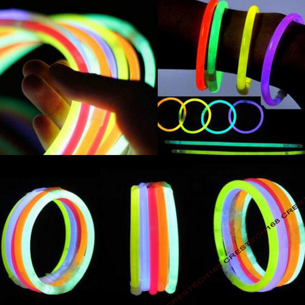 Glow New and hot glow sticks Stick Bracelet Necklaces Neon Party LED Flashing Light Stick Wand Novelty