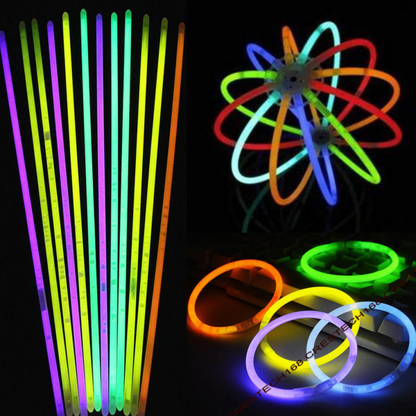 Glow Stick Multi Color Bracelet Necklaces Neon Party Light Stick Wand Novelty Toy Vocal Concert Sticks