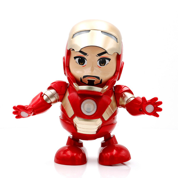 DANCE HERO 2019 Dancing Iron Man Marvel Fingers Avengers Toys with Music , for Child Boys Girls Gift