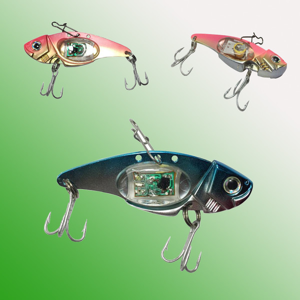 LED fishing lures LED Lighted Bait Flasher Saltwater Freshwater Bass Halibut Walleye Lures Attractant Offshore Deep Sea Dropping