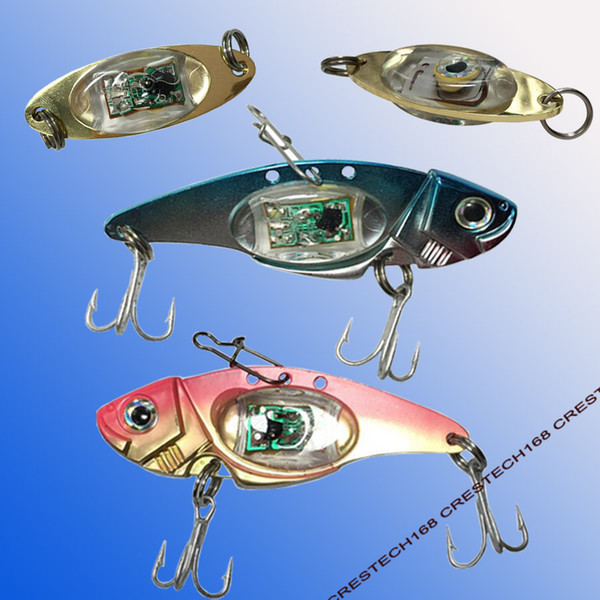 LED fishing lures LED Lighted Bait Flasher Saltwater Freshwater Bass Halibut Walleye Lures Attractant Offshore Deep Sea Dropping