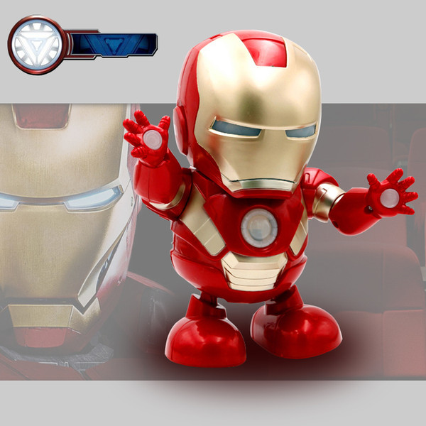 2019 Dancing Iron Man DANCE HERO Marvel Fingers Avengers Toys with Music and led lights, for Child Boys Girls Gift