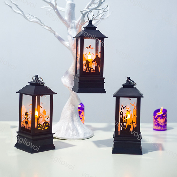 Halloween Decorations Storm Lantern Decoration Individual Gift Box Packing KTV Bar Warm White Table Lamp DHL