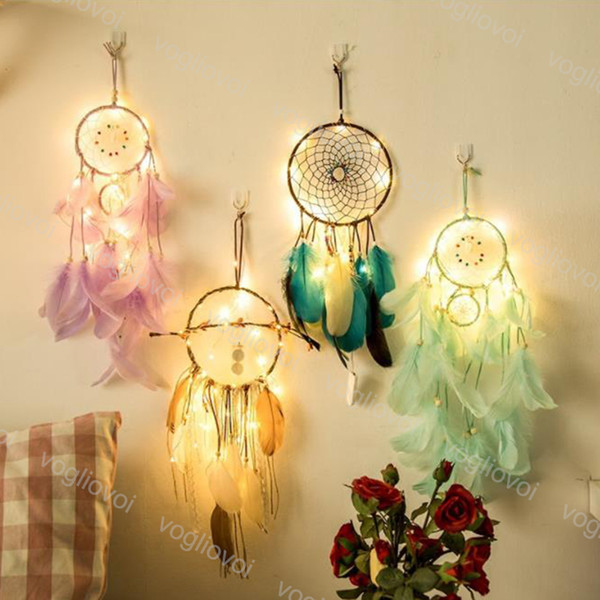 Christmas Lights Fairy Lights Led Para Celular Indian Dream Catcher Net Bedroom Wall Decor Novelty Gifts For Children Women Room DHL