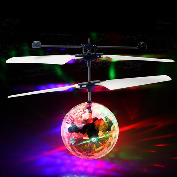 RC Flying Ball Luminous Kid's Flight Balls Electronic Infrared Induction Aircraft Remote Control Toys LED Light Mini Helicopter