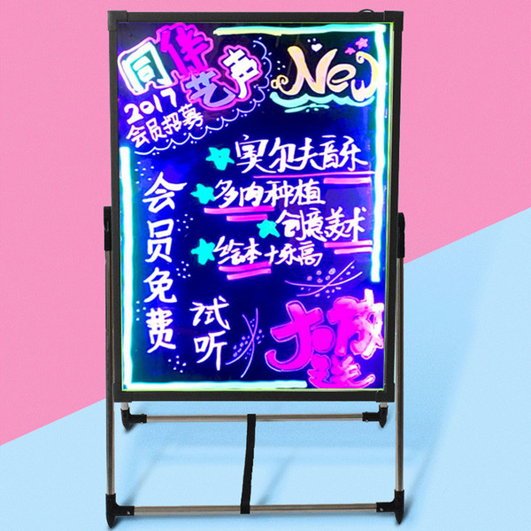 Children learning DIY board Fluorescent LED writing boar advertisement DIY the design hotel restaurant store promotion