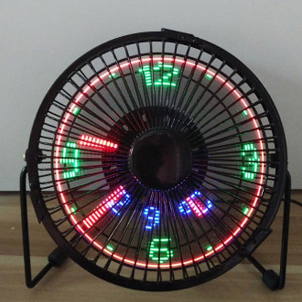 New arrival fan parasol 5V ventilator fan with LED clock temperature xmas & birthday gift fret fan