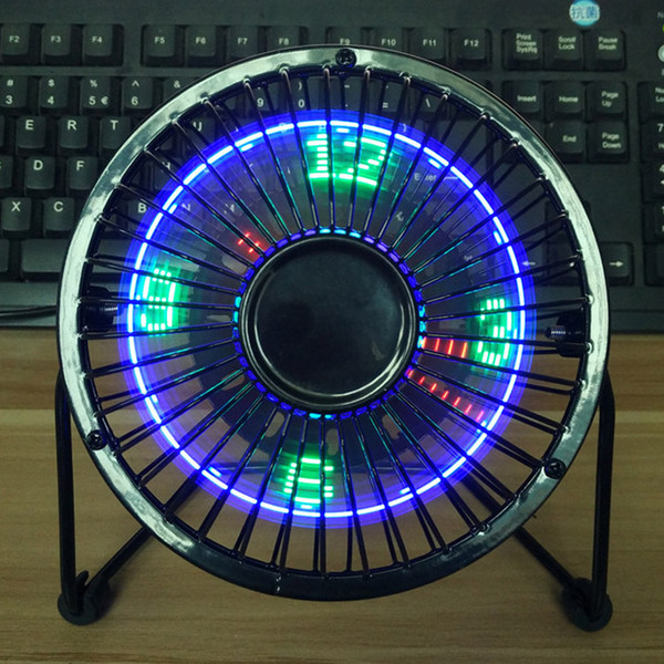 New fashion Xmas birthday gift Flod fan fan USB with watch temperature USB connector 5V ventilator fan