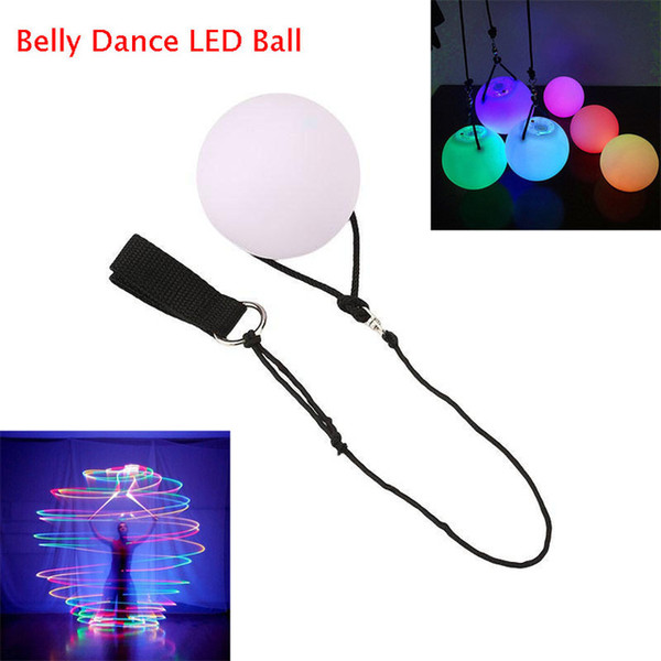 LED POI Thrown Balls Belly Dance LED Ball Multicolor Ball Light for Professional Belly Dance Level Hand Props Luminous Ball Shine Night